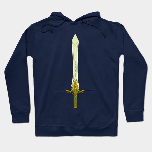 Elven Magic Sword Hoodie by lunarwaveee